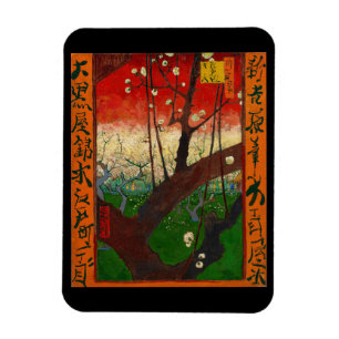 Vincent van Gogh - Blommar Plum Träd Magnet