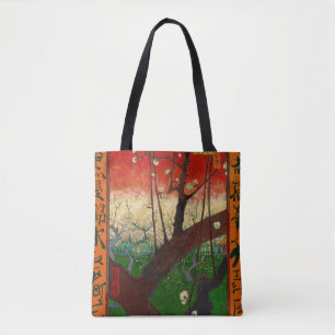 Vincent van Gogh - Blommar Plum Träd Tygkasse