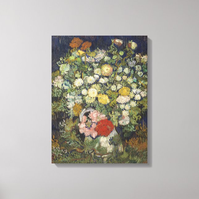 Vincent Van Gogh | Blommor i Vas Canvastryck (Framsida)