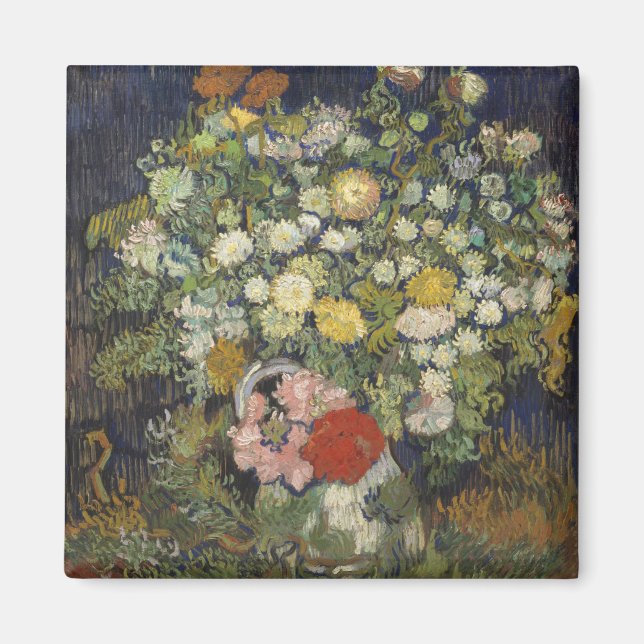 Vincent Van Gogh | Blommor i Vas Magnet (Framsidan)