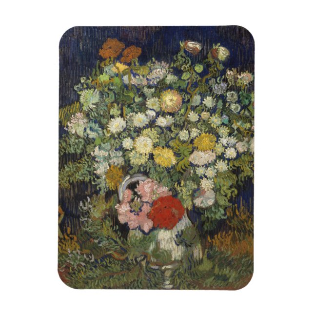 Vincent Van Gogh | Blommor i Vas Magnet (Vertikal)