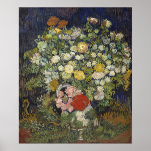 Vincent Van Gogh   Blommor i Vas Poster