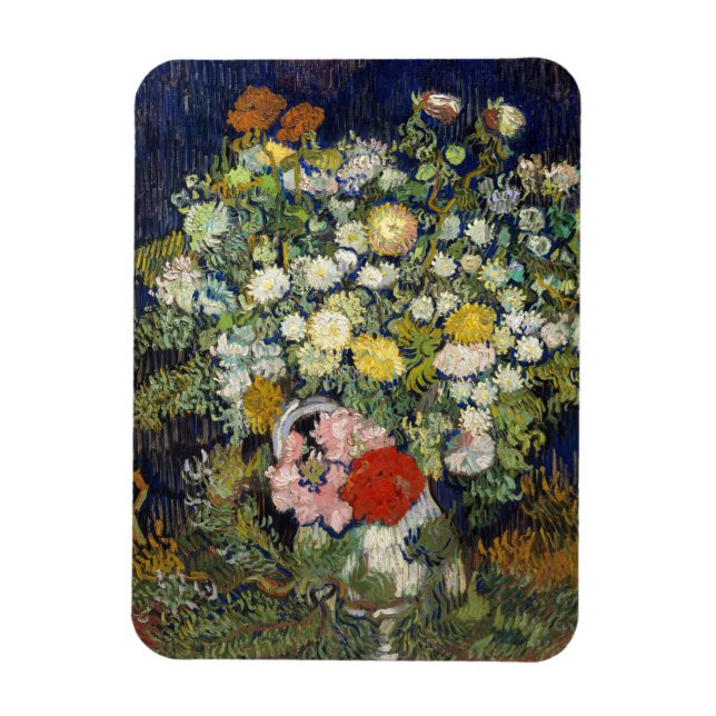 Vincent van Gogh - Blomsterbukett i en vas Magnet (Vertikal)
