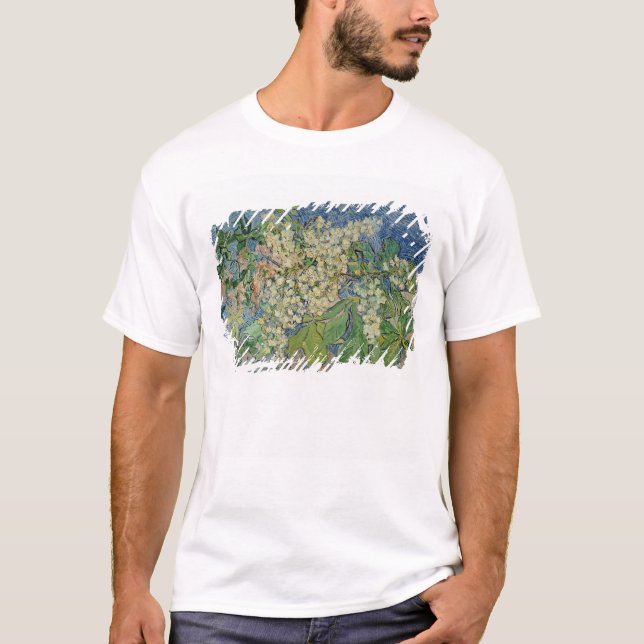 Vincent Van Gogh | blomstra kastanjgrenar Tee (Framsida)
