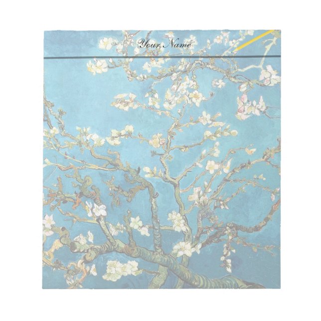 Vincent van Gogh, Blossoming Almond Träd Anteckningsblock (Framsida)