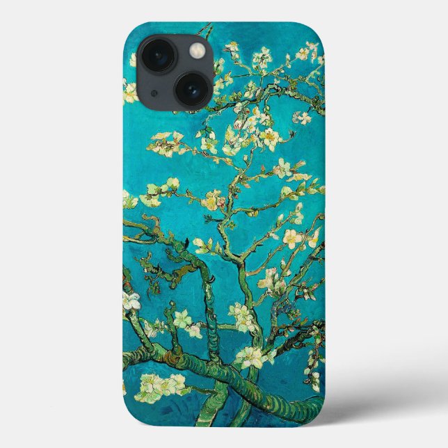 Vincent Van Gogh Blossoming Almond Träd Blommigt A (Baksida)