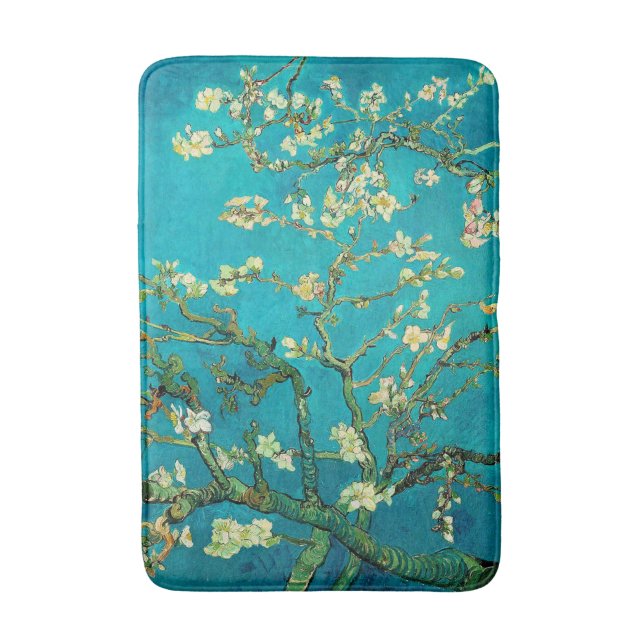 Vincent Van Gogh Blossoming Almond Träd Blommigt A Badrumsmatta (Framsidan (Vertikal))