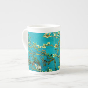 Vincent Van Gogh Blossoming Almond Träd Blommigt A Benporslin Mugg