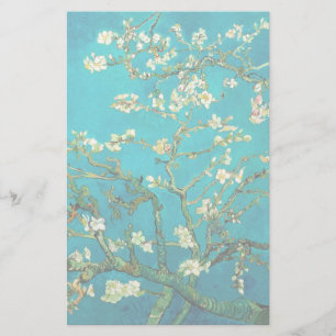 Vincent Van Gogh Blossoming Almond Träd Blommigt A Brevpapper