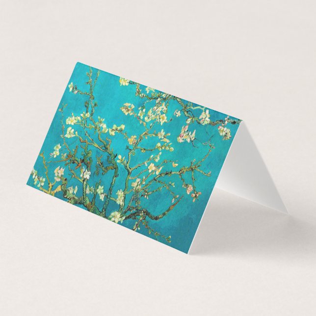 Vincent Van Gogh Blossoming Almond Träd Blommigt A Kort (Framsida)