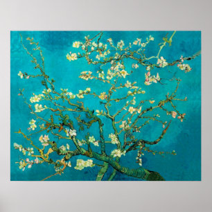 Vincent Van Gogh Blossoming Almond Träd Blommigt A Poster