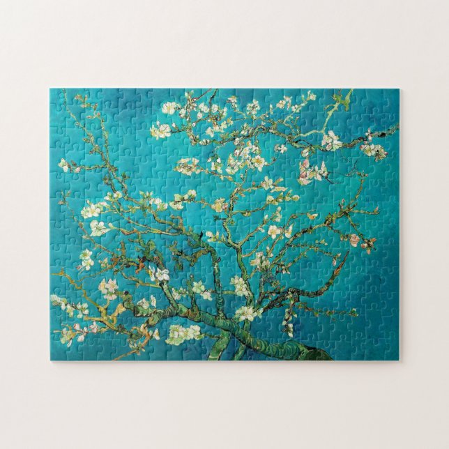 Vincent Van Gogh Blossoming Almond Träd Blommigt A Pussel (Horisontell)