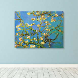 Vincent van Gogh - Blossoming Almond Träd Canvastryck