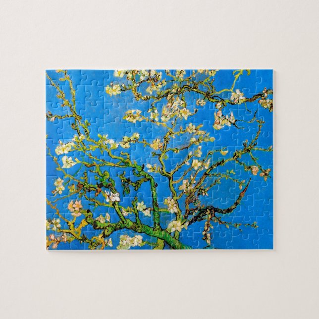 Vincent Van Gogh - Blossoming Almond Träd Fine Art Pussel (Horisontell)