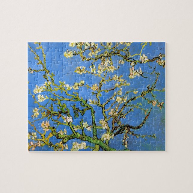 Vincent Van Gogh - Blossoming Almond Träd Fine Art Pussel (Horisontell)