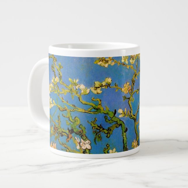 Vincent van Gogh - Blossoming Almond Träd Jumbo Mugg (Framsida vänster)