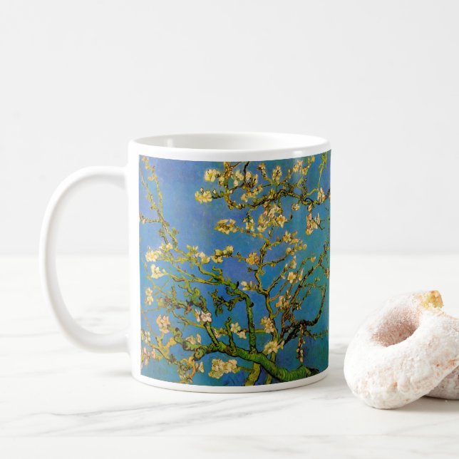 Vincent van Gogh - Blossoming Almond Träd Kaffemugg (Med munk)