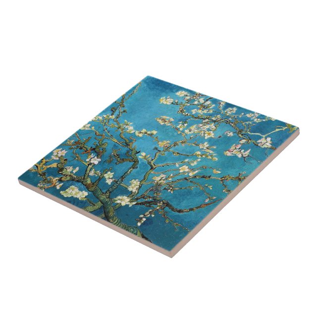 Vincent van Gogh, Blossoming Almond Träd Kakelplatta (Sidan)