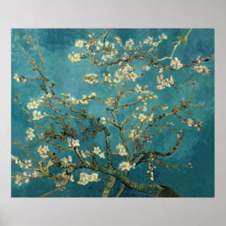 Vincent Van Gogh - Blossoming Almond Träd Poster