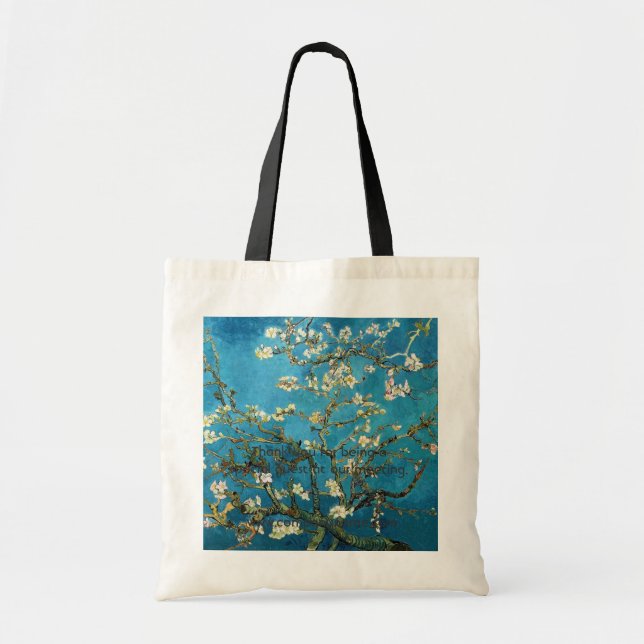 Vincent van Gogh, Blossoming Almond Träd Tygkasse (Framsidan)