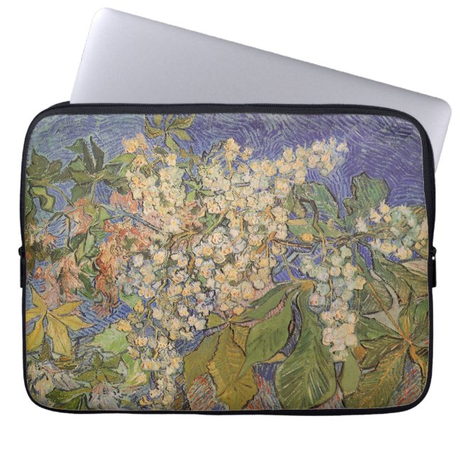 Vincent van Gogh - Blossoming Chestnut Grenar Laptop Fodral (Framsidan)