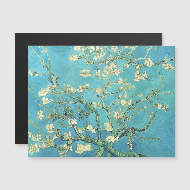 Vincent van Gogh Blossomong Almond Träd (Fram/baksida)