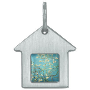 Vincent van Gogh Blossomong Almond Träd ID-bricka Husdjur