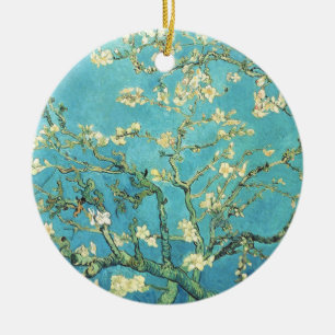 Vincent van Gogh Blossomong Almond Träd Julgransprydnad Keramik