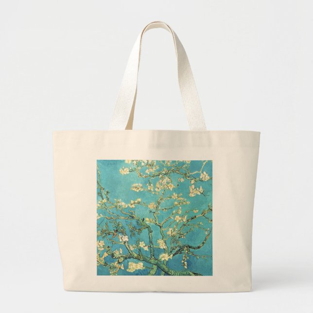 Vincent van Gogh Blossomong Almond Träd Jumbo Tygkasse (Framsidan)