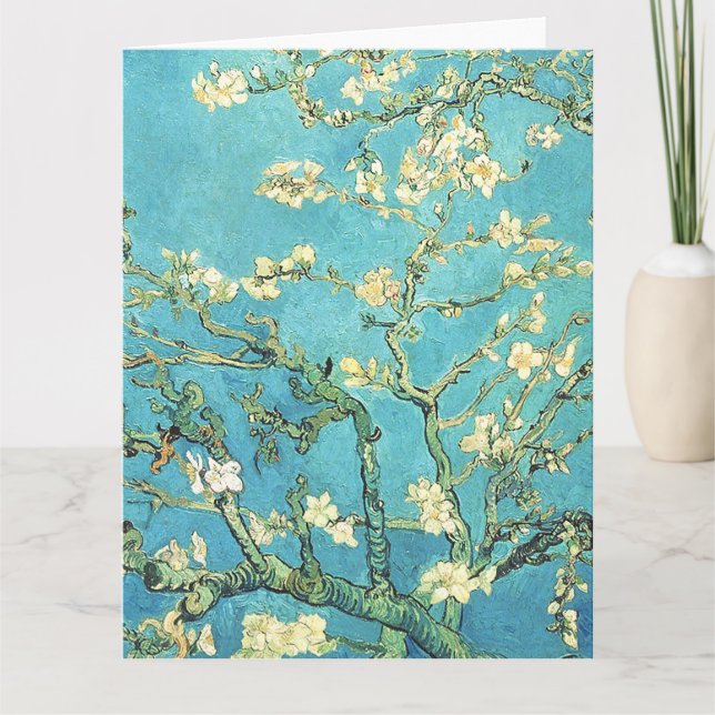 Vincent van Gogh Blossomong Almond Träd Kort (Framsida)