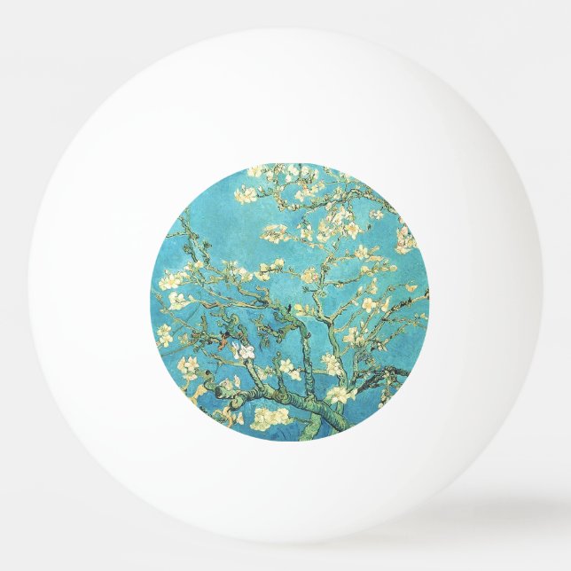 Vincent van Gogh Blossomong Almond Träd Pingisboll (Framsidan)