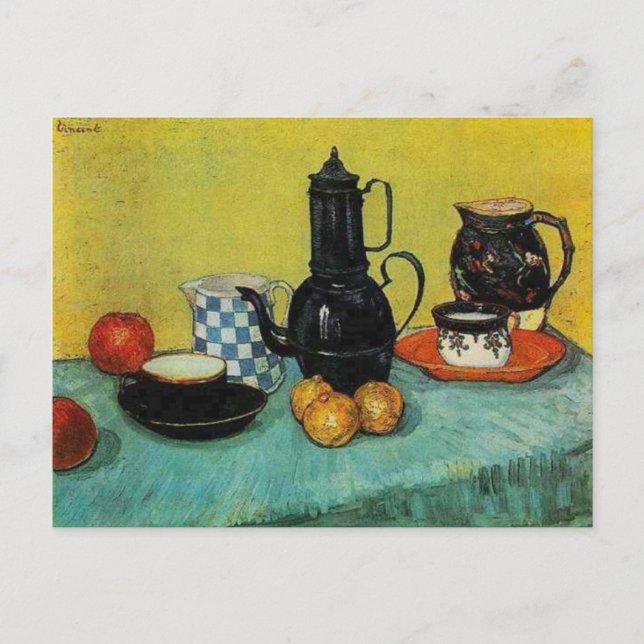 Vincent van Gogh Blue Enamel Coffee Pot Vykort (Framsida)