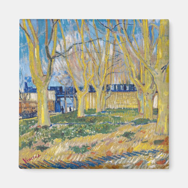 Vincent van Gogh - Blue Tåg Magnet (Framsidan)