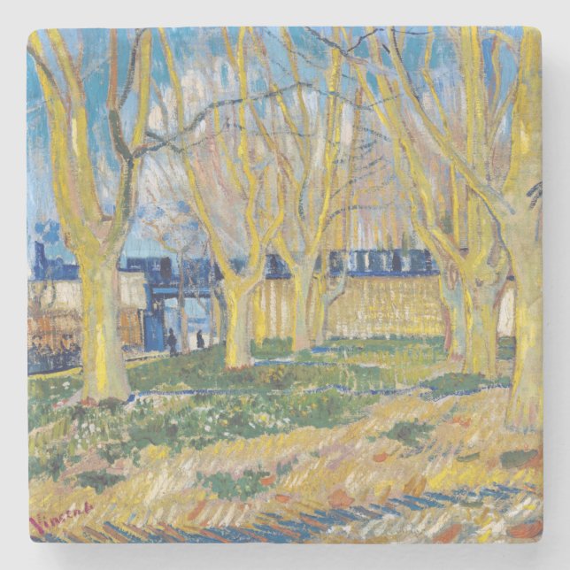 Vincent van Gogh - Blue Tåg Stenunderlägg (Framsidan)