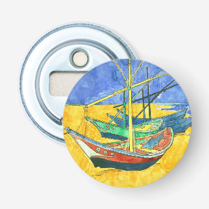 Vincent van Gogh Boats vid Saintes-Marie vattencol Flasköppnare