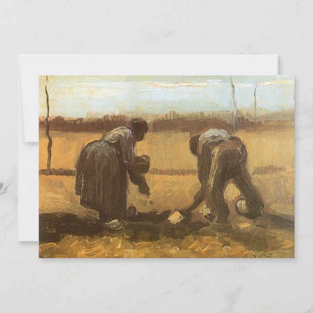 Vincent van Gogh - Bönder planterar potatis (Framsida)