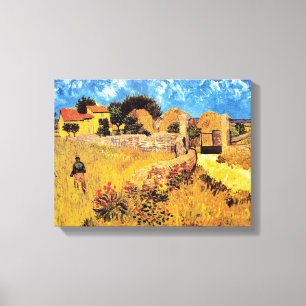 Vincent Van Gogh - Bondgård i Provence Finkonst Canvastryck