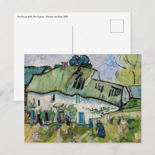 Vincent van Gogh - Bondgård med två figurer Vykort
