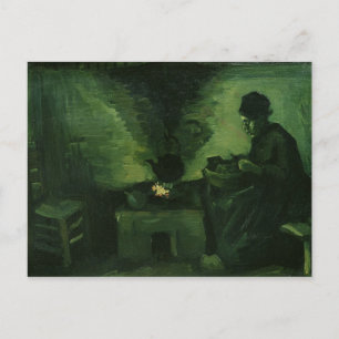 Vincent van Gogh Bondkvinna vid spisen Vykort