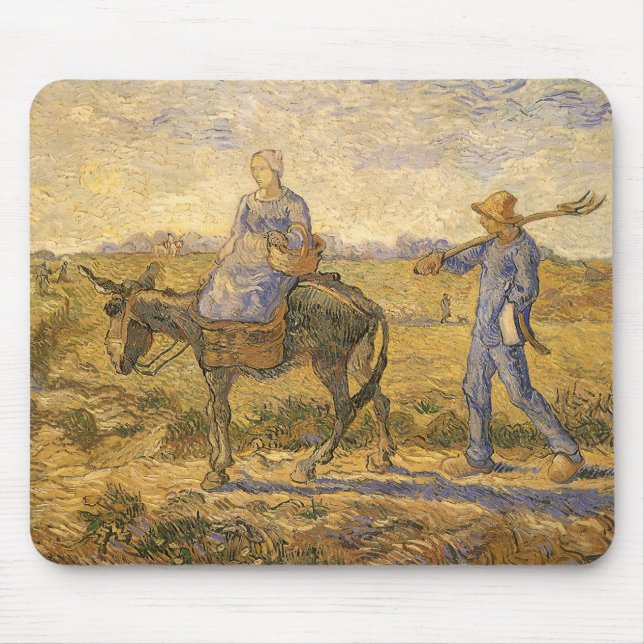 Vincent van Gogh - Bondpar som går till arbetet Musmatta (Framsidan)