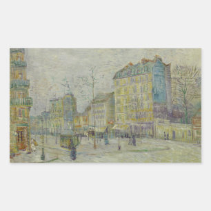 Vincent van Gogh - Boulevard de Clichy Rektangulärt Klistermärke