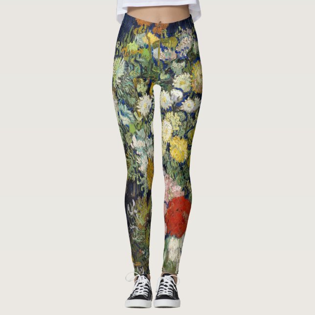 Vincent van Gogh - Bouquet of Flowers i Vas Leggings (Framsida)