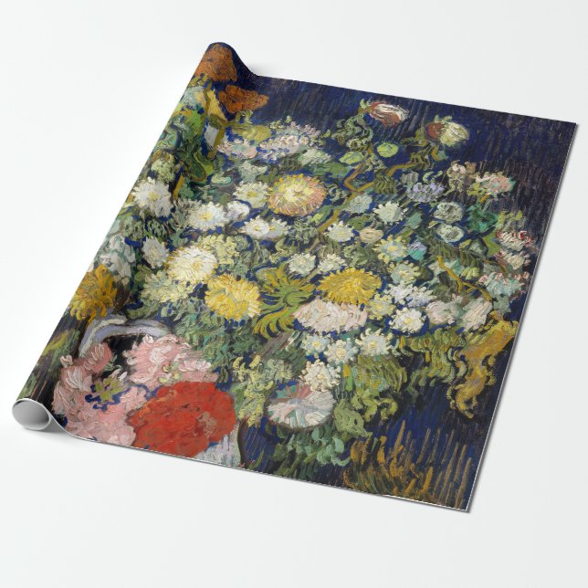 Vincent van Gogh - Bouquet of Flowers i Vas Presentpapper (Utrullad)