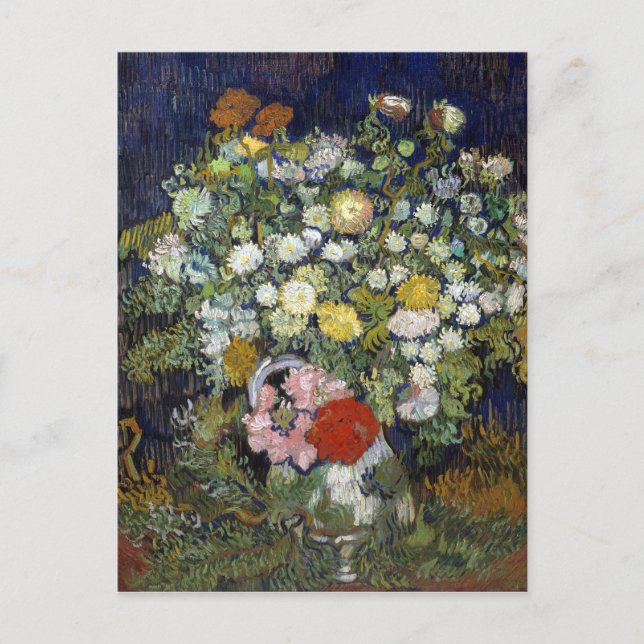 Vincent van Gogh Bouquet of Flowers i Vas Vykort (Framsida)