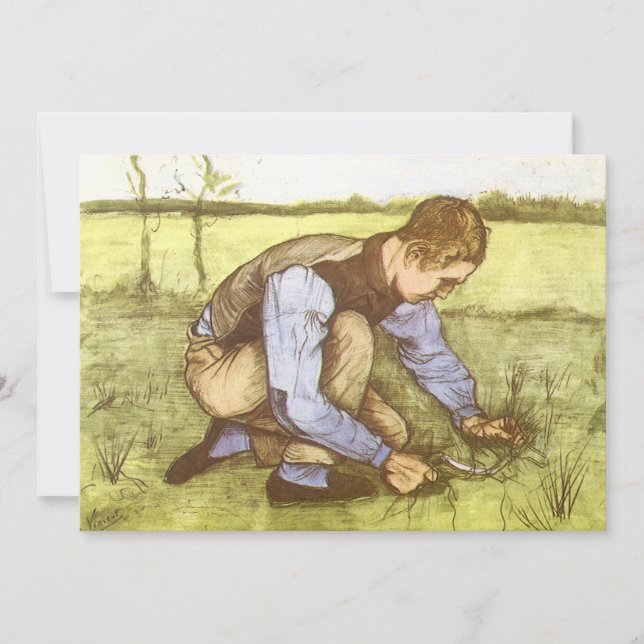 Vincent van Gogh - Boy Cining Grass with Sickle (Framsida)