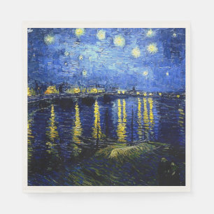 Vincent van Gogh bra art, Starry Night over Rhone Pappersservett