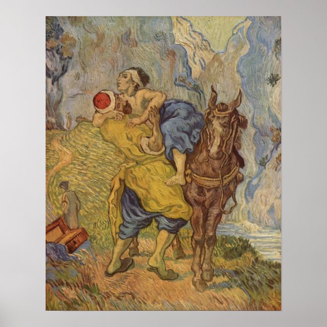 Vincent Van Gogh Bra Samaritan Painting Print Poster (Framsidan)