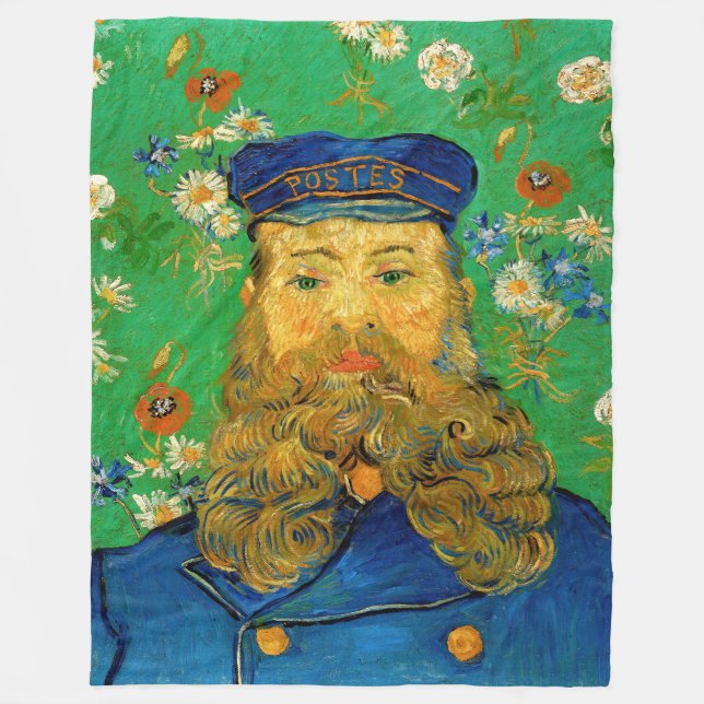 Vincent Van Gogh - Brevbäraren Joseph Roulin Fleecefilt (Framsidan)