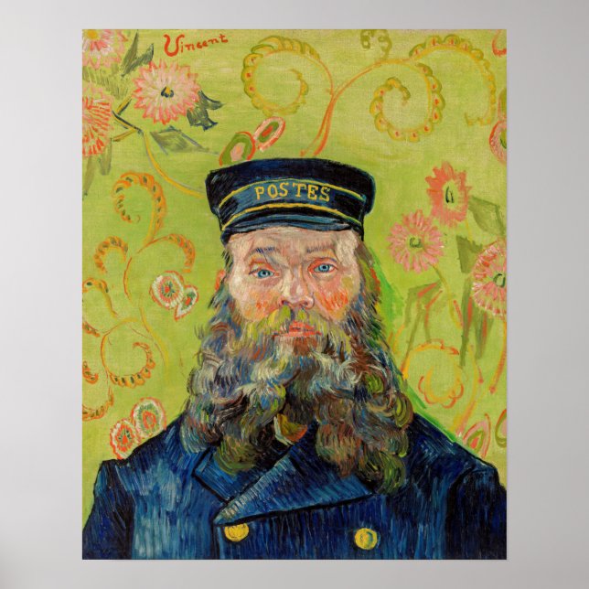Vincent Van Gogh - brevbäraren Joseph Roulin Poster (Framsidan)
