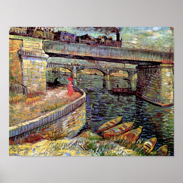Vincent Van Gogh - Bridges Across The Seine Poster (Framsidan)